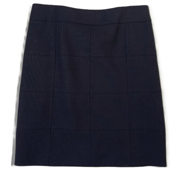 Tory Burch Skirt Size 14 Deep Navy Knee Length Straight Silhouette - Picture 1 of 10